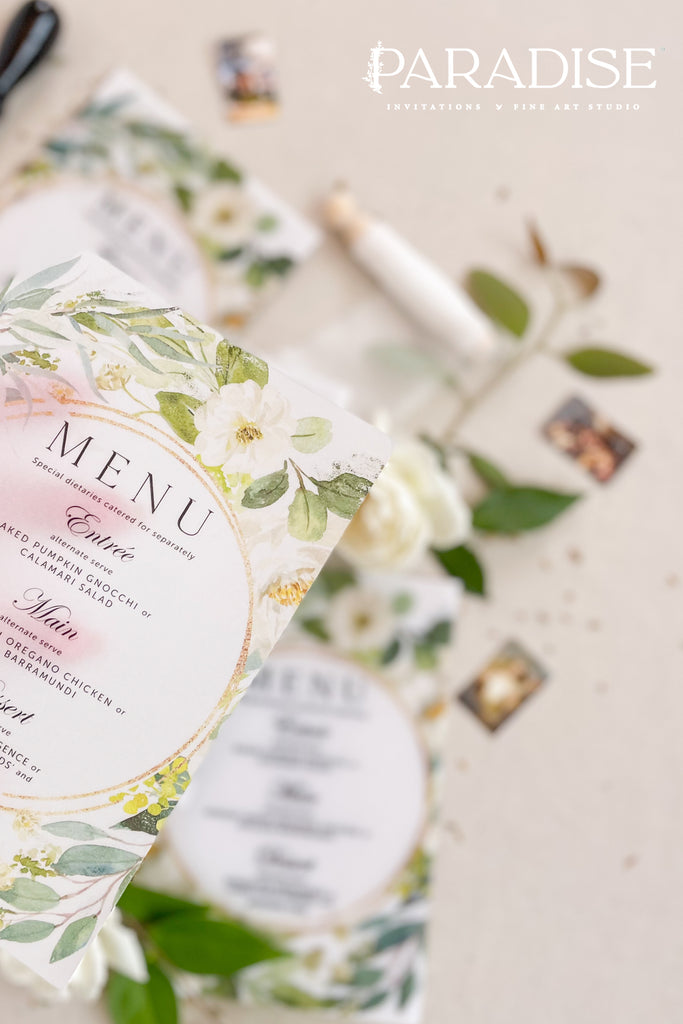 Catalina Vellum Wedding Menus