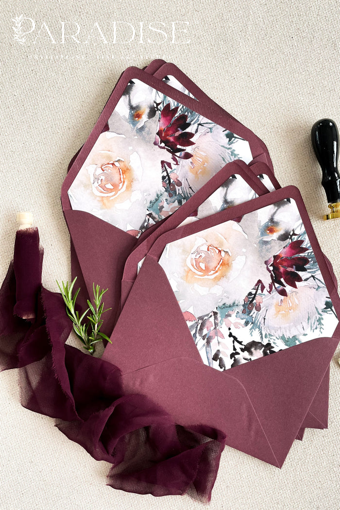 Merlot Envelopes and Envelope Liners