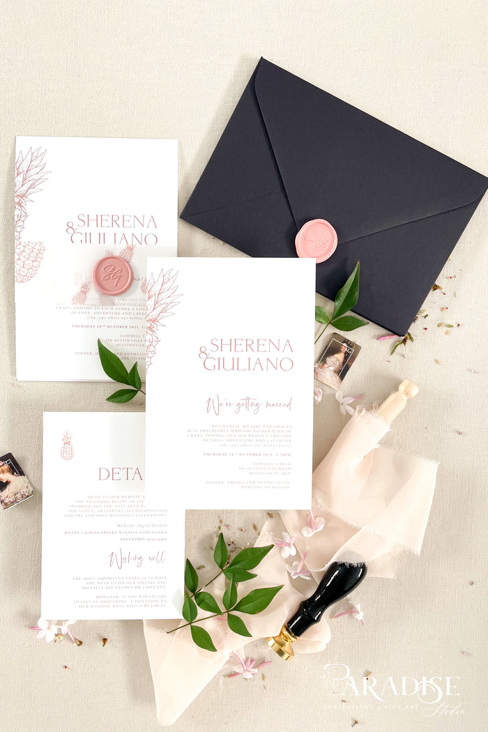 Nova Tropical Wedding Invitation Sets