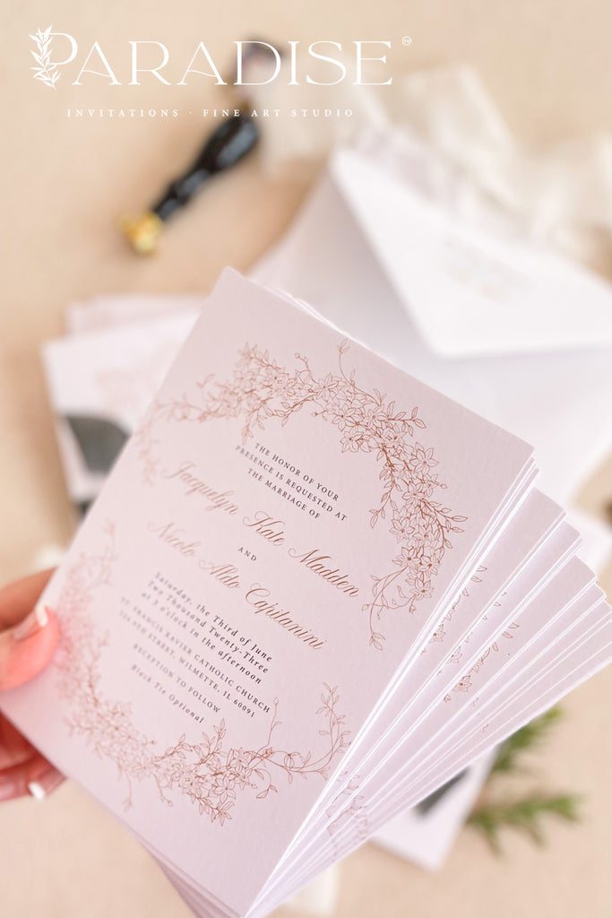 Coletta Minimalist Wedding Invitations