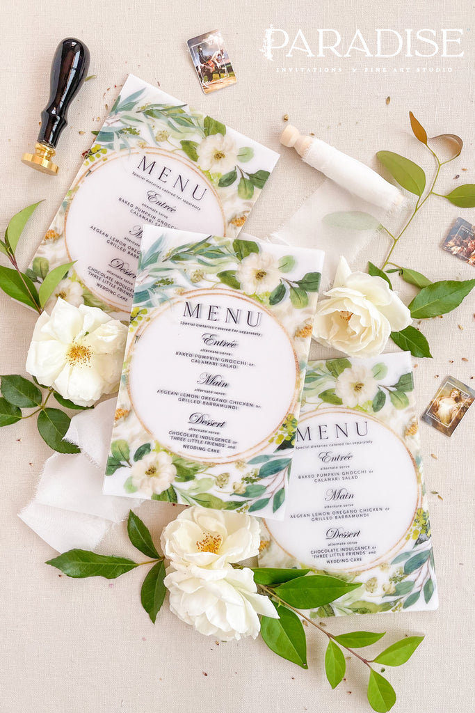 Catalina Vellum Wedding Menus