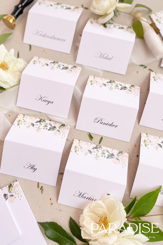 Teagan Watercolor Greenery Place Cards