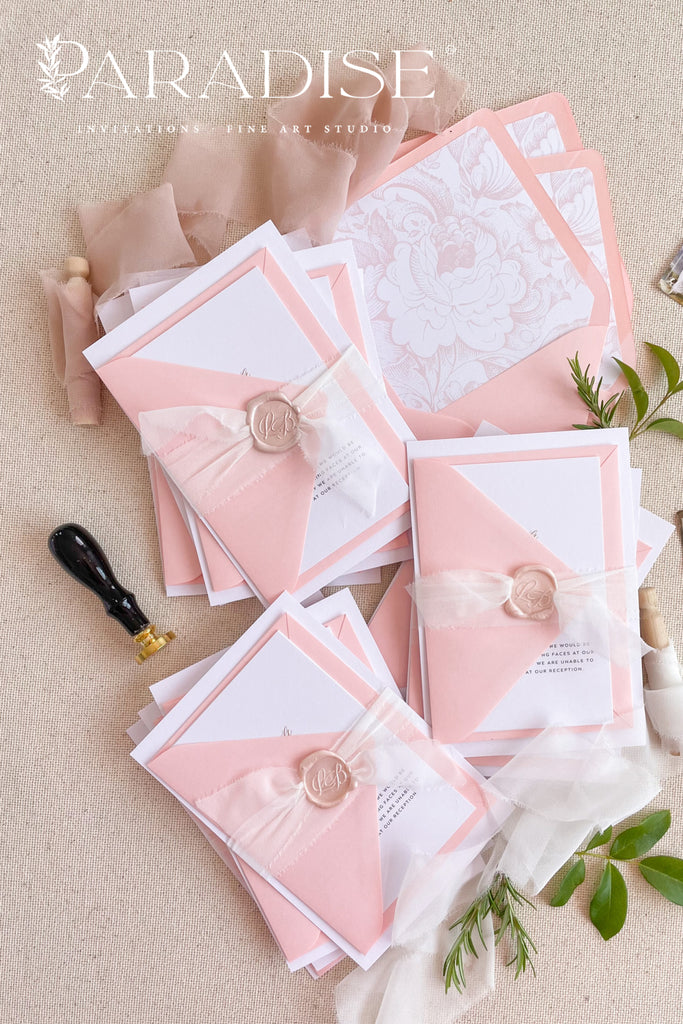 Domenique Rosa Wedding Invitations