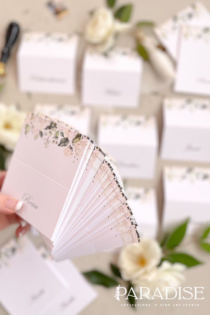 Teagan Watercolor Greenery Place Cards