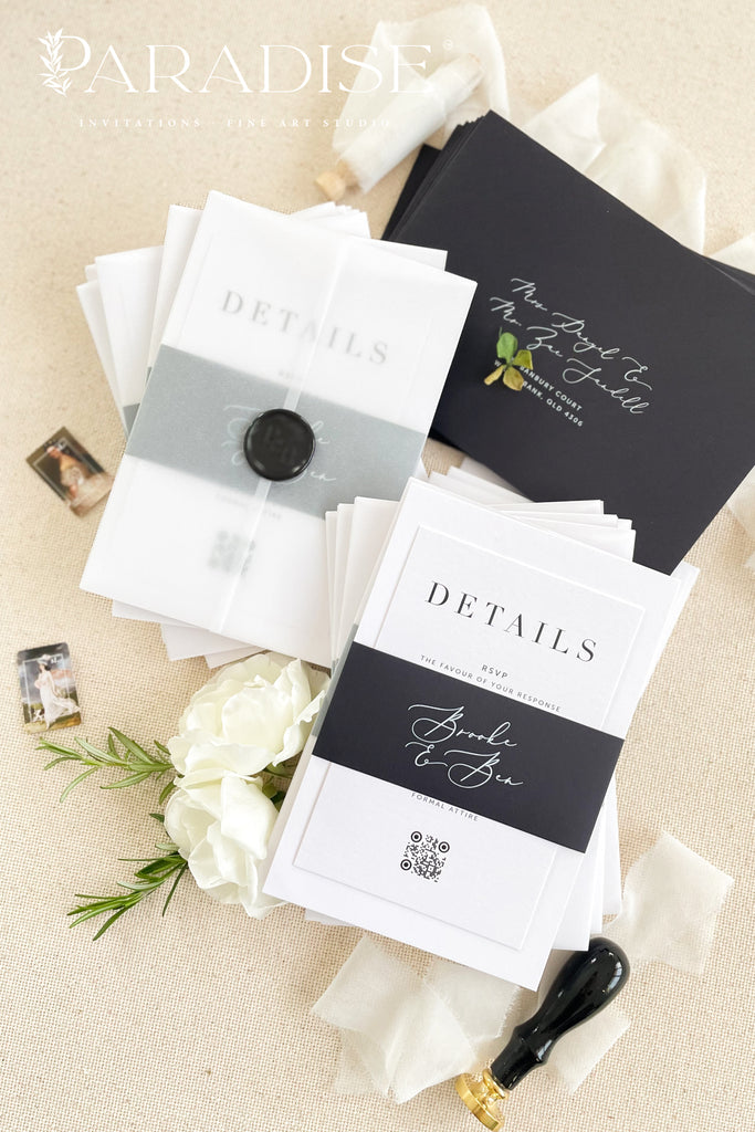 Dianna Minimalist Wedding Invitations