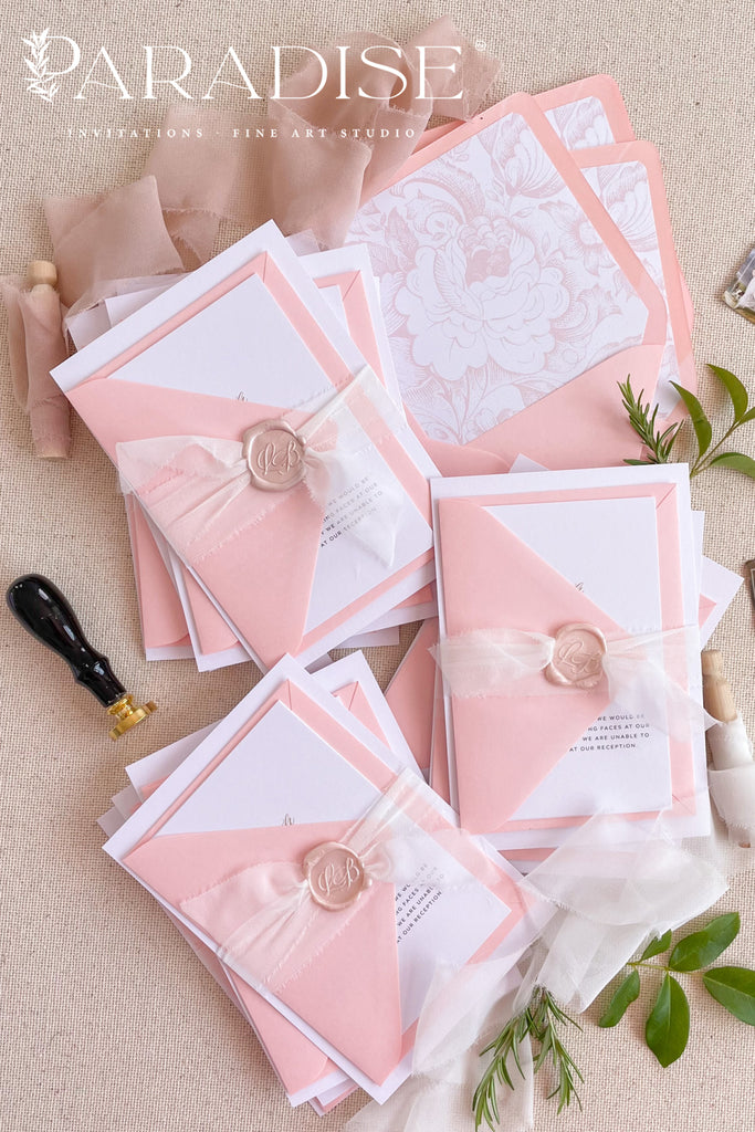 Domenique Rosa Wedding Invitations