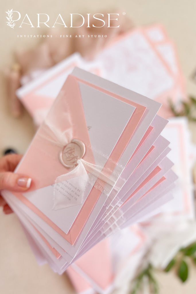 Domenique Rosa Wedding Invitations