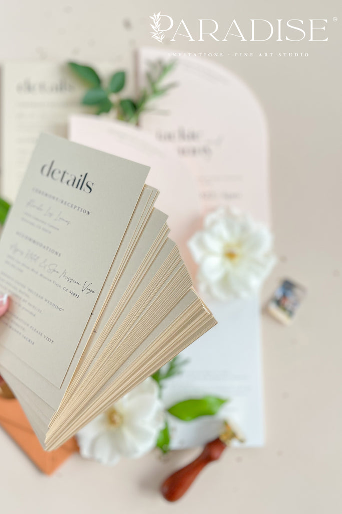 Elise Half Arch Wedding Invitations