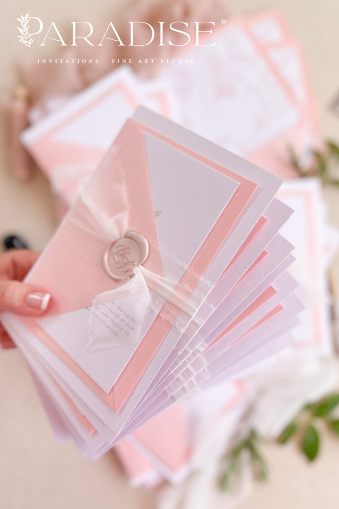 Domenique Rosa Wedding Invitations