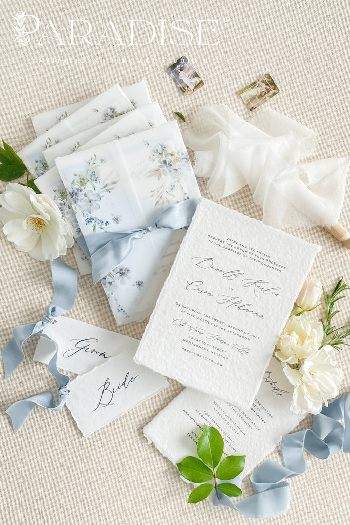 Chardae Handmade Paper Wedding Invitation Sets