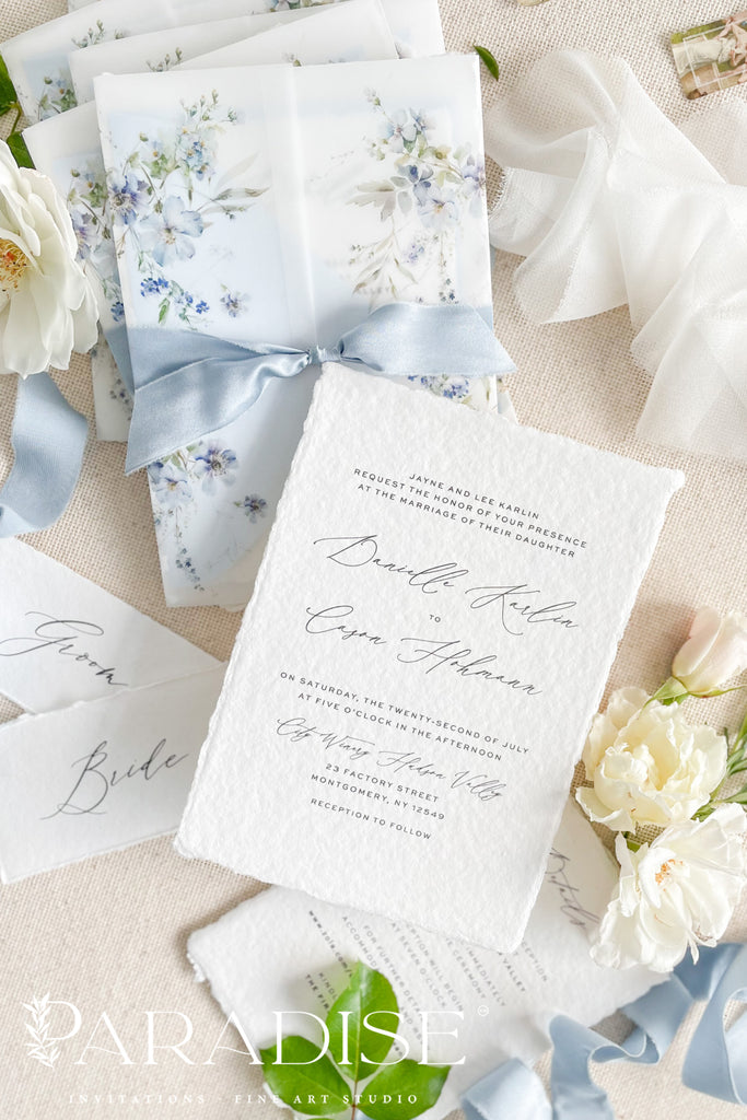 Chardae Handmade Paper Wedding Invitation Sets