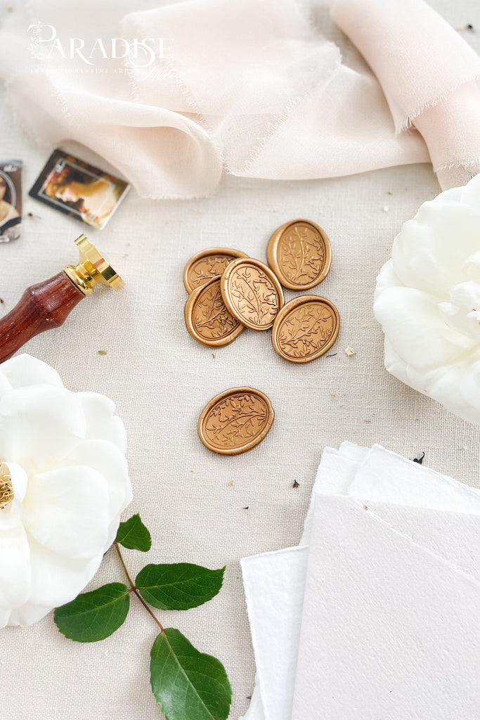 Custom Golden Oval Wax Seals