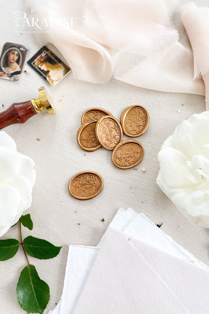 Custom Golden Oval Wax Seals