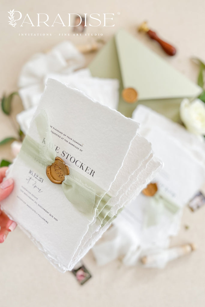 Francena Handmade Paper Wedding Invitation Sets