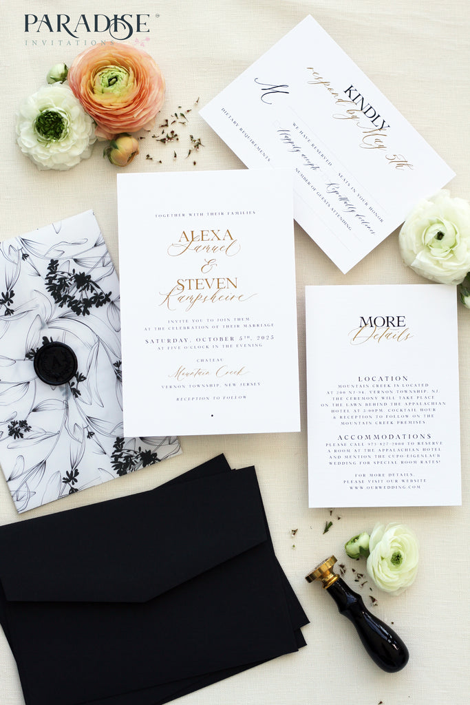 Charmine Bohemian Style Wedding Invitations