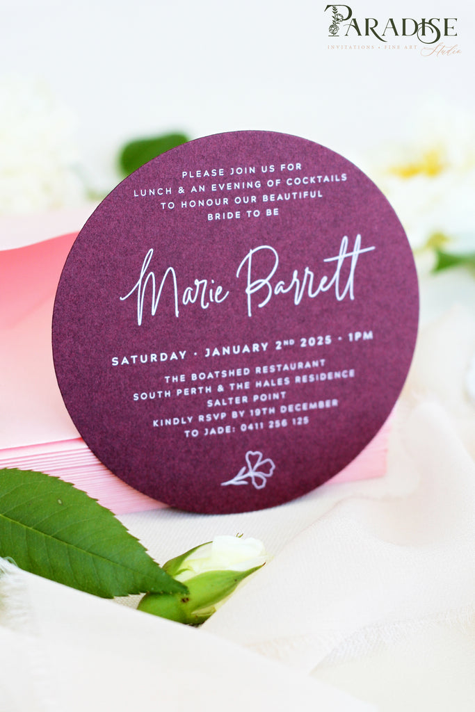 Addilyn Circle Bridal Shower Invitations