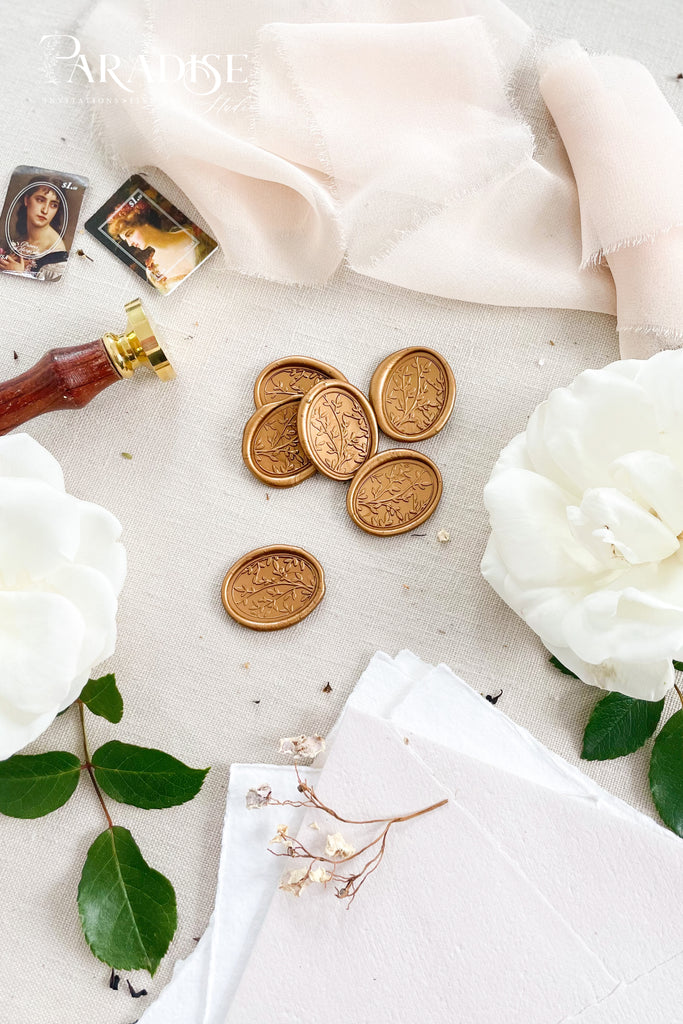 Custom Golden Oval Wax Seals