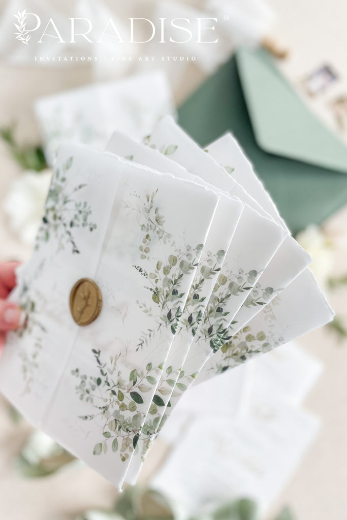 Charee Handmade Paper Wedding Invitation Sets