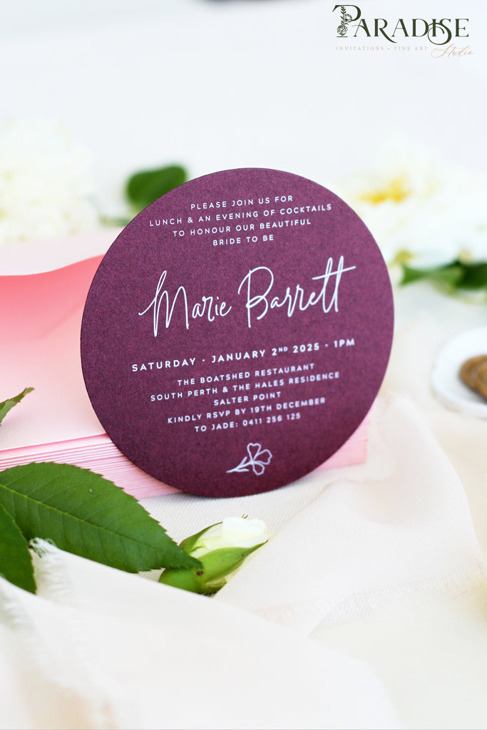 Addilyn Circle Bridal Shower Invitations