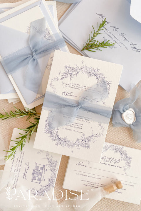 Announce your special day with timeless simplicity through our wedding invitations featuring a hand-drawn line art wreath, a perfect blend of elegance, craftsmanship, and modern design. Each invitation is crafted by hand and adorned with a delicate botanical wreath illustration, symbolizing unity, growth, and everlasting love. Ideal modern, minimalist, botanical, fine art, and romantic garden weddings, these invitations combine artistic detail with understated sophistication.