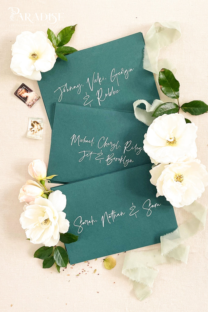 Emerald Envelopes White Ink Printing