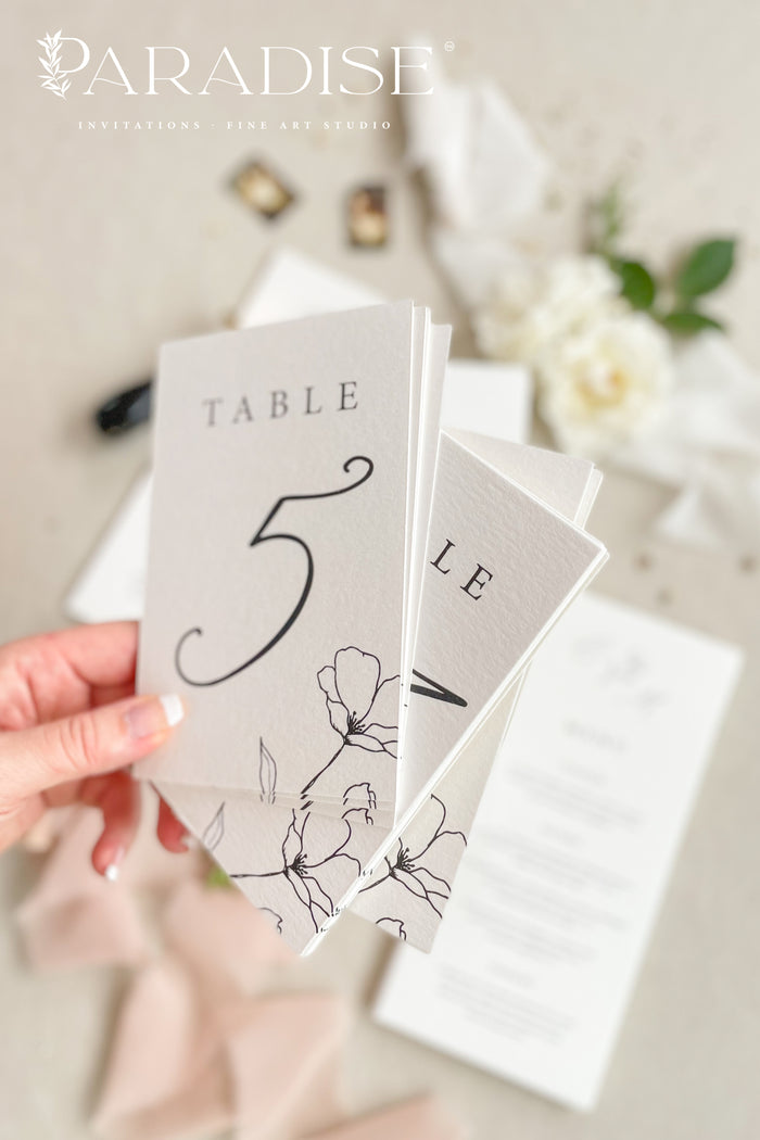 Jocelina Floral Table Numbers