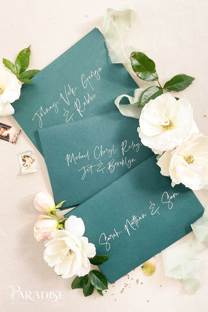 Emerald Envelopes White Ink Printing