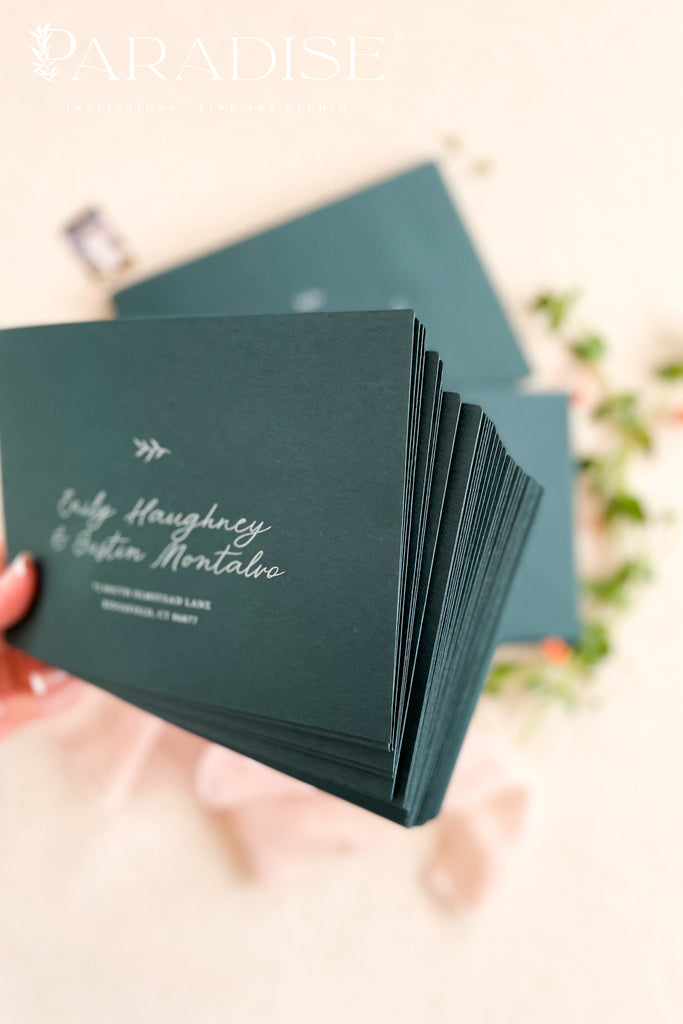 Emerald Envelopes and White Ink Printing