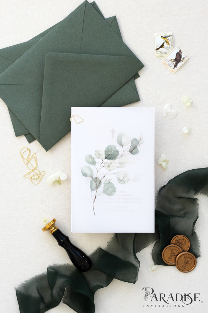 Eulalie Greenery Christian Invitation