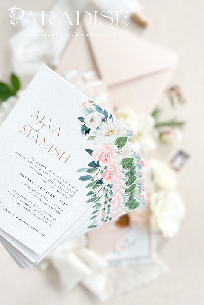 Charlayne Vellum Wedding Invitations