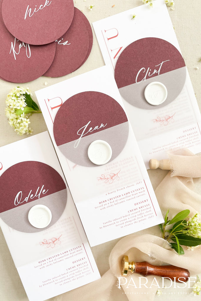 June Circle Place Cards