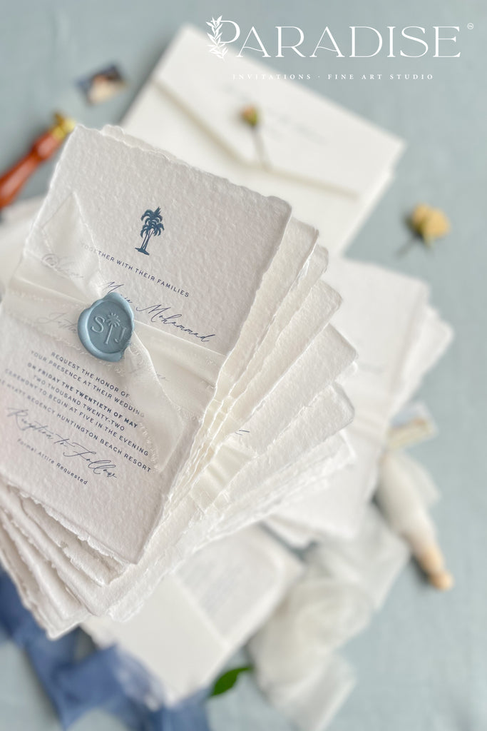 Heidi Handmade Paper Wedding Invitation Sets