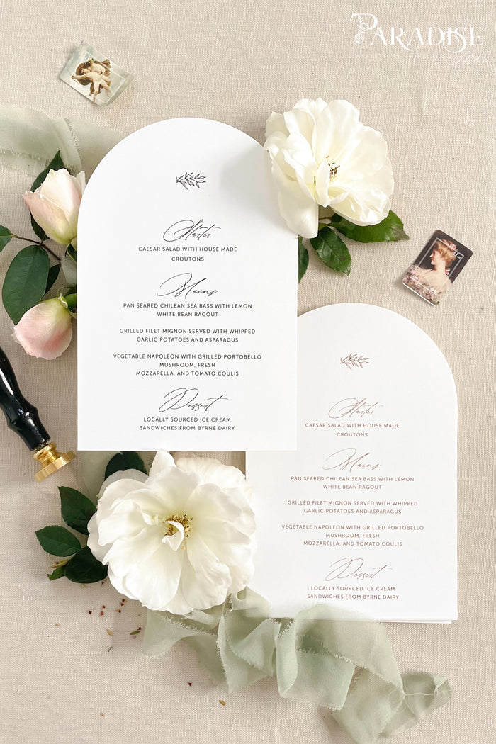 Mireya Arch Wedding Menus