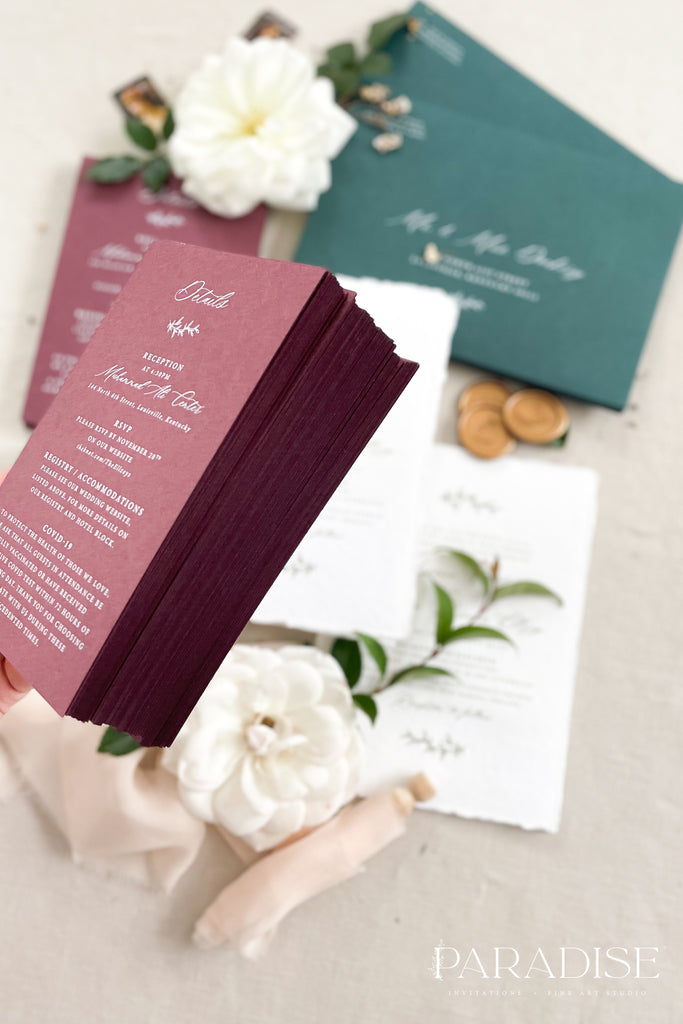 Aurelia Handmade Paper Wedding Invitation Sets