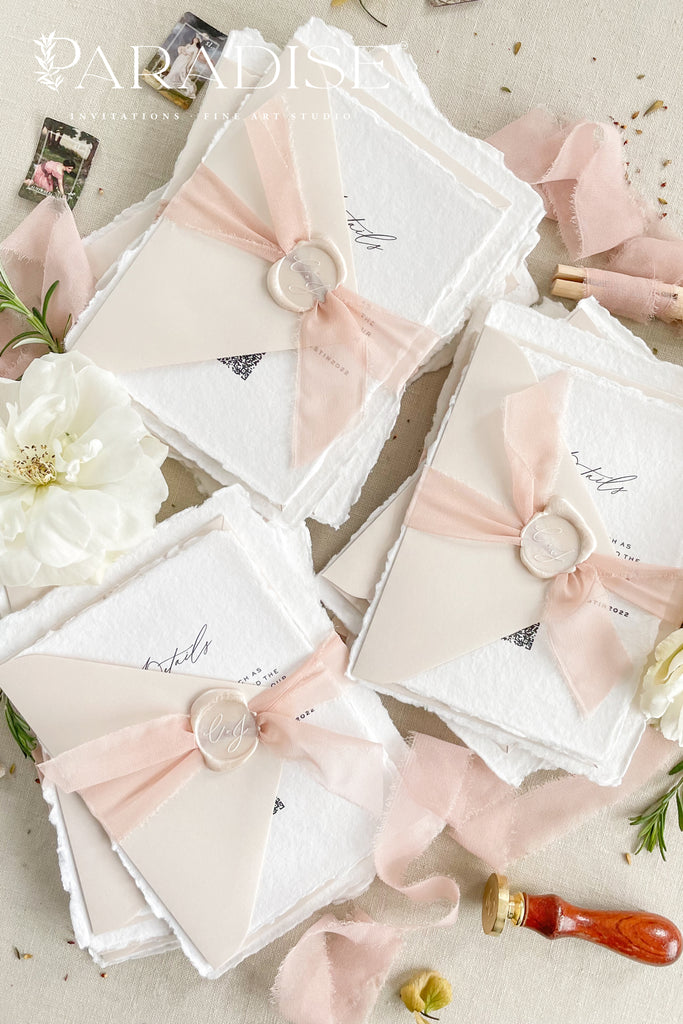 Cherell Handmade Paper Wedding Invitation Sets