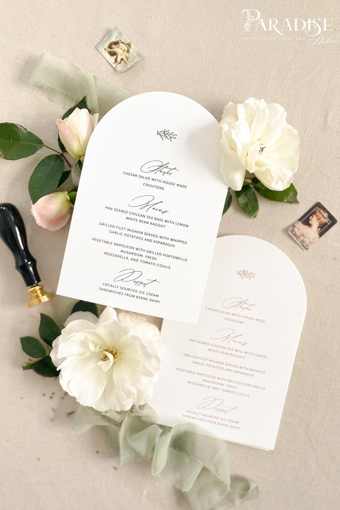 Mireya Arch Wedding Menus