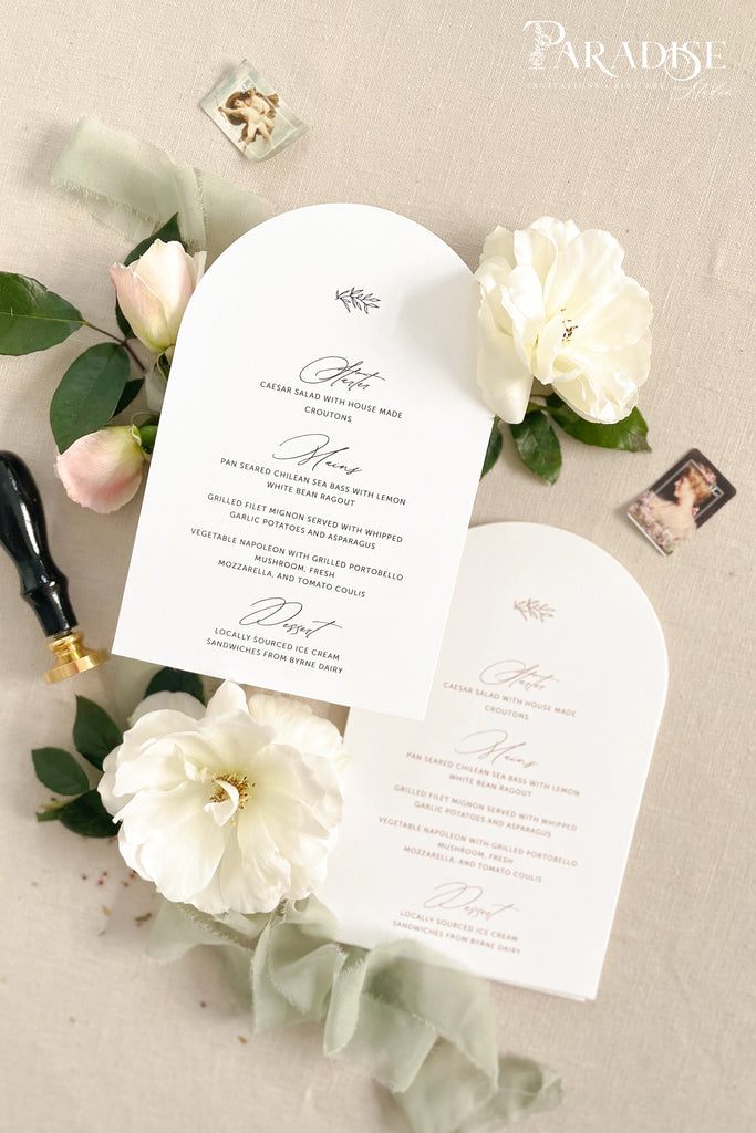 Mireya Arch Wedding Menus