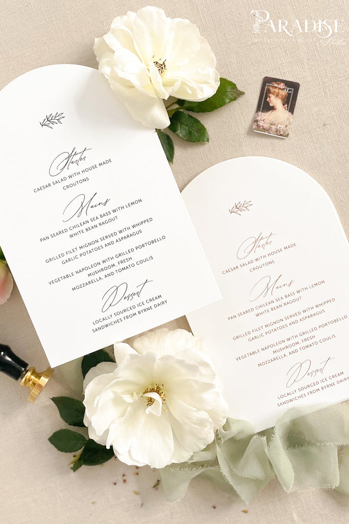 Mireya Arch Wedding Menus