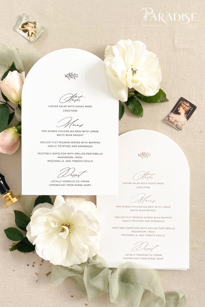 Mireya Arch Wedding Menus