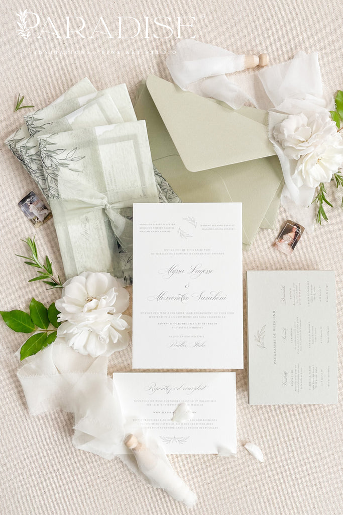 Abigail Minimalist Wedding Invitations