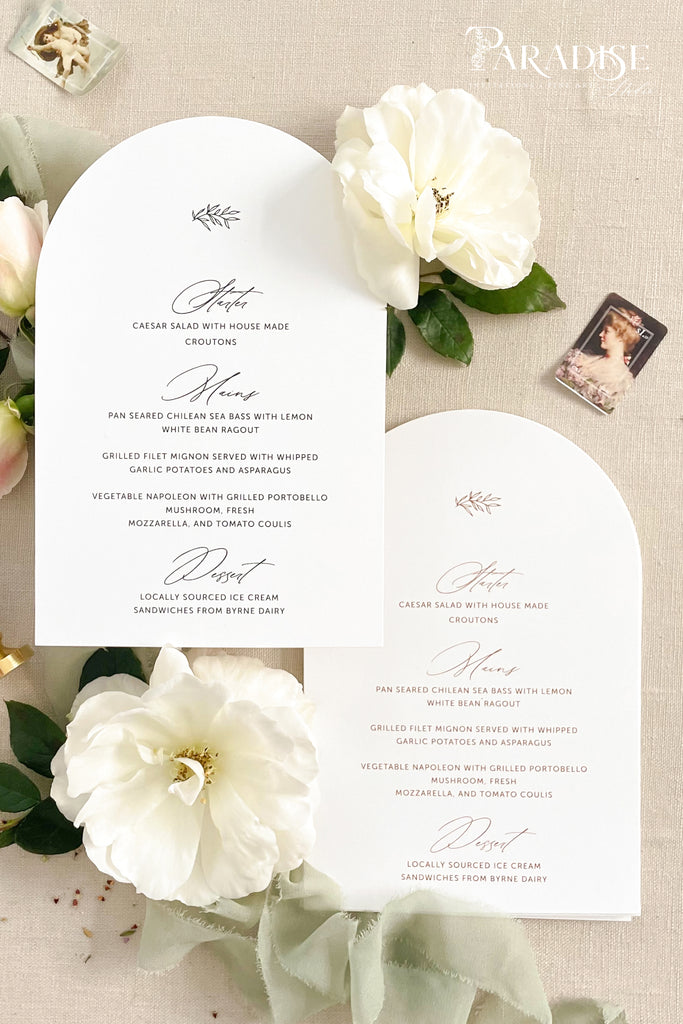 Mireya Arch Wedding Menus