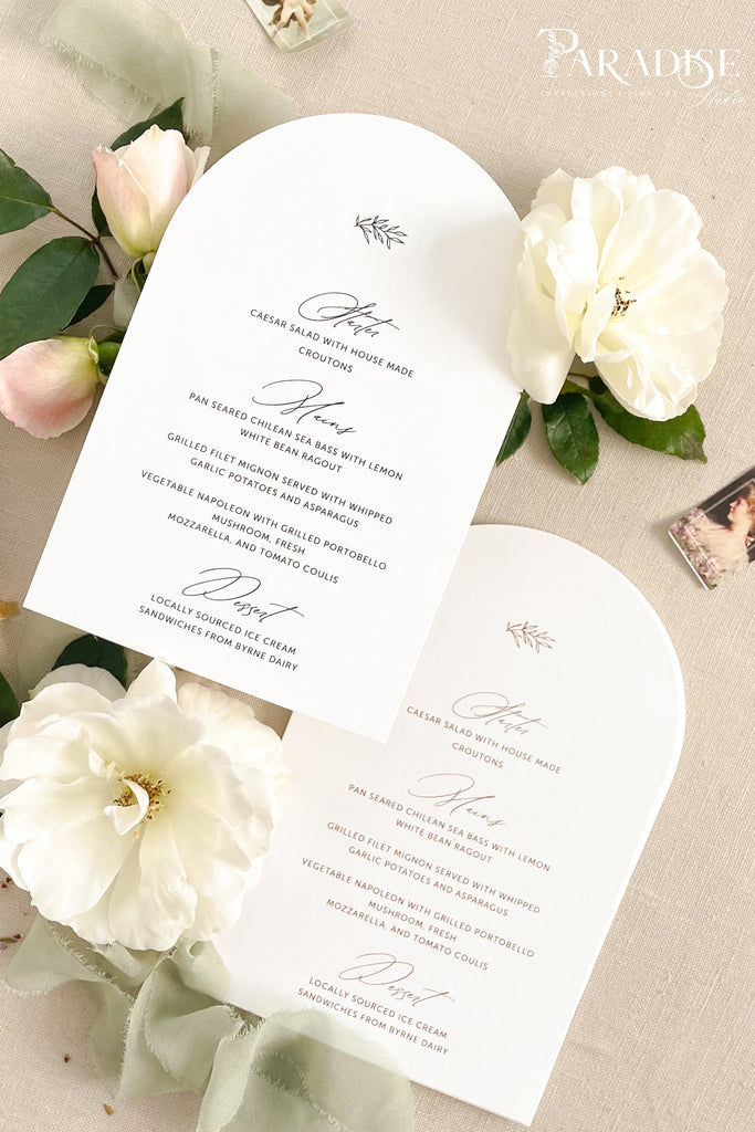 Mireya Arch Wedding Menus