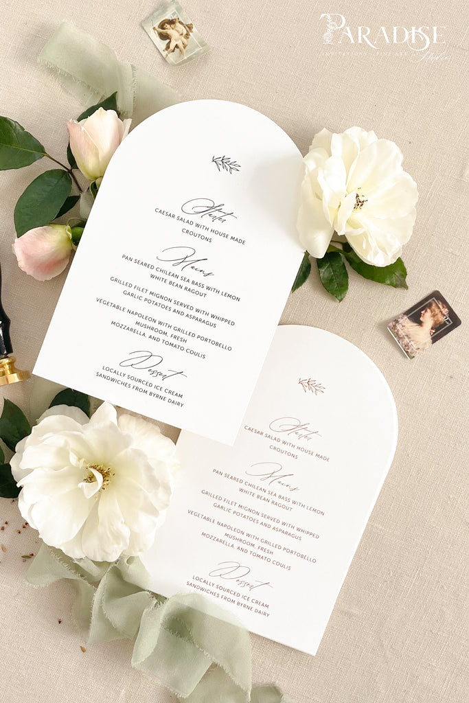 Mireya Arch Wedding Menus