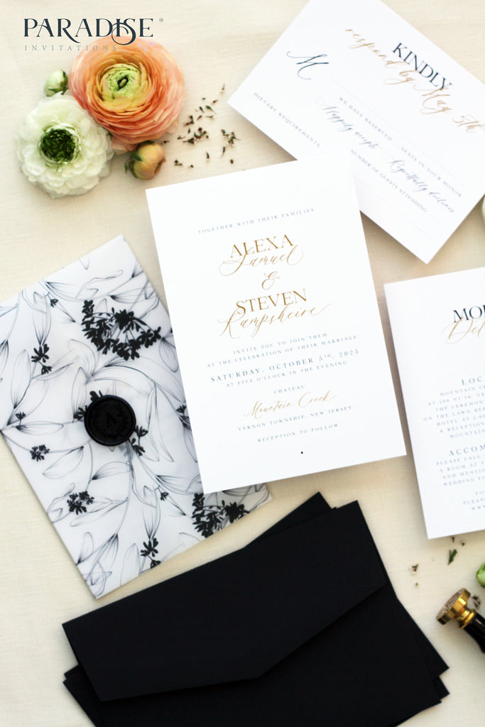 Charmine Bohemian Style Wedding Invitations