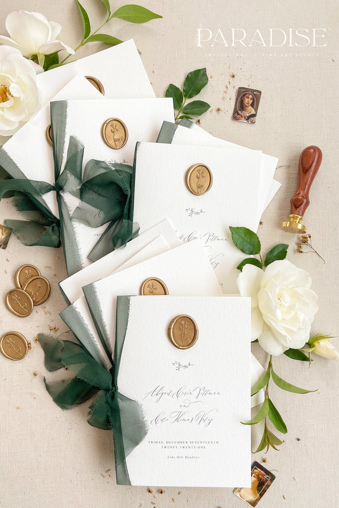 Palmer Silk Ribbon Wedding Programs