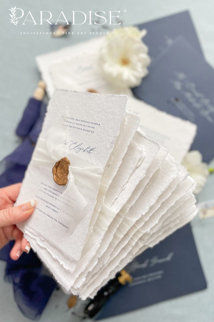 Janece Handmade Paper Wedding Invitation Sets