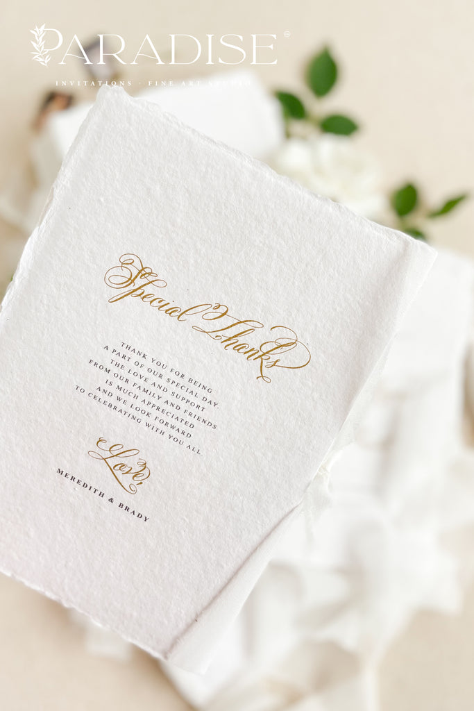 Lacie Handmade Wedding Program