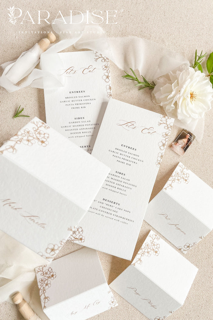 Cherina Handmade Paper Place Cards