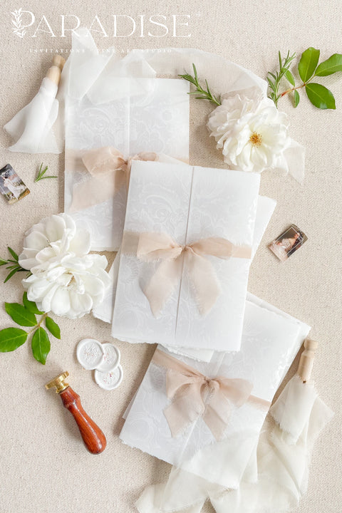 Elegant, timeless, and deeply personal - our handmade wedding invitations with a hand-drawn venue illustration are designed to capture the heart of your love story. Each suite is printed on luxury cotton deckled-edge paper, wrapped in translucent vellum, and tied with a blush silk ribbon for a soft, romantic finish. The custom venue sketch transforms your stationery into a keepsake