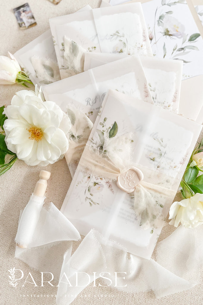 Charlie Handmade Paper Wedding Invitation Sets